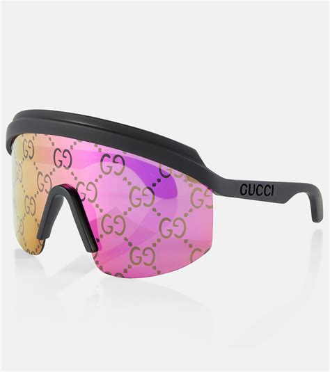 silk gucci mask|Gucci mask unisex sunglasses.